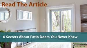 6 Secrets About Patio Doors You Never Knew