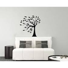 Curved Tree Silhouette Vinyl Wall Decal