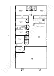 50x100 Barndominium Floor Plans