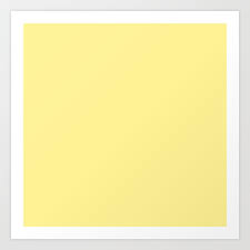 Soft Yellow Pastel Solid Color Art