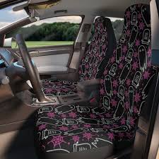 Ghost Spider Web Goth Car Seat Covers