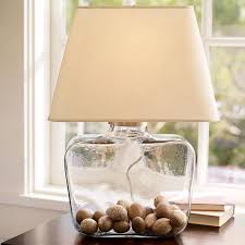 Atrium Fillable Glass Table Lamp