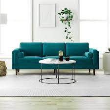 Luxury Modern Velvet Sofa Teal