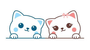 Cute Cat Vector Art Icons And
