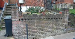 Brick Front Garden Wall And Steps