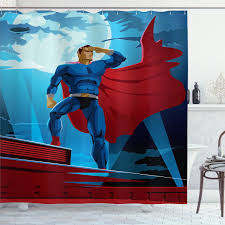 Ambesonne Superhero Shower Curtain