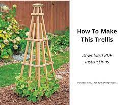 Obelisk Garden Plans Diy Pdf