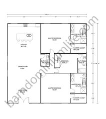 Barndominium Floor Plans With 2 Master