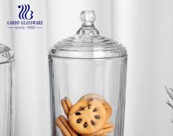Factory Heavy Glass Cookies Jars With