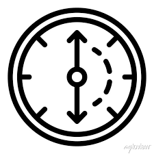 Wall Clock Icon Outline Wall Clock