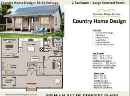 Country Cottage 2 Bed House Plans
