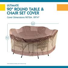 Round Patio Table And Chair Set Cover