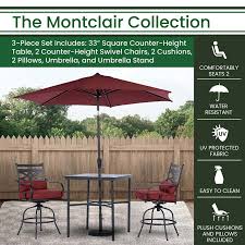 Hanover Montclair 3 Piece High Dining Set