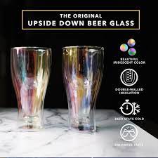 Upside Down Beer Glasses
