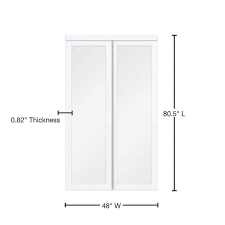 Mdf Wood Sliding Closet Door