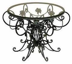 Wrought Iron And Glass Coffee Table