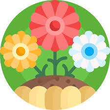 Flower Detailed Flat Circular Flat Icon