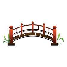 China Bridge Icon Cartoon Style