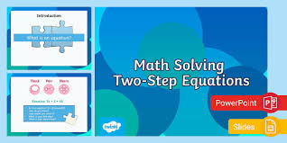 Seventh Grade Solving Two Step Equas