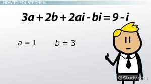 How To Equate Two Complex Numbers