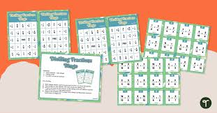 Dividing Fractions Bingo Teach Starter