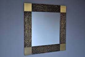 Solid Bronze Square Mirror