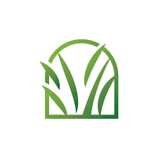 Green Grass Logo Design Farm Landscape