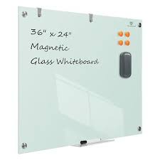 Magnetic Glass Dry Erase Board 36 X