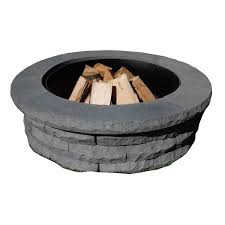 Round Concrete Wood Fuel Fire Pit Ring