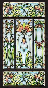 Stained Glass Designs Art Nouveau Fl