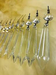 Clear Chandelier Crystal Lamp Parts