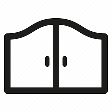 Garden Gate Gates Icon On