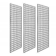Black Grid Wall Panel Metal Pack
