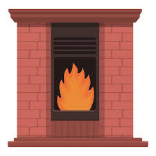 Brick Furnace Icon Cartoon Vector