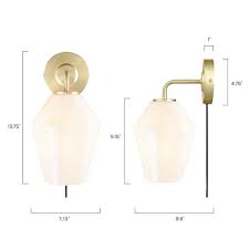 Opal Plug In Wall Sconce