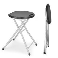 Alpulon 28 In Black Metal Garden Stool