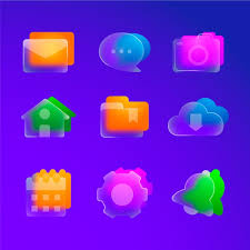 3d Glass Icon Images Free On