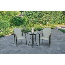 Living Accents Black Round Glass Bistro Table