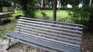 Classic Metal Benches At The Alameda