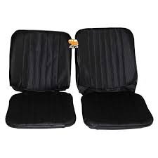 Type2 Bay Seat Cover Set Black Vinyl 08