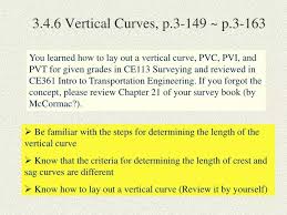 Ppt 3 4 6 Vertical Curves P 3 149
