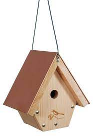 Brown Wood Wren Nesting Box Bird House