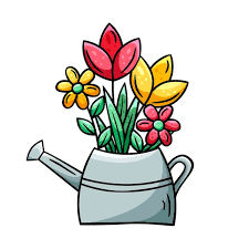 Hand Drawn Icon Of Garden Watering Can
