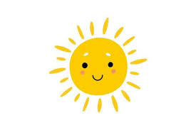 Cartoon Sun Flat Icon Happy Sunshine