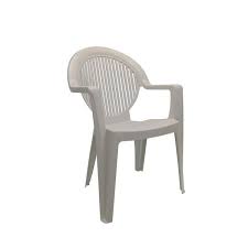 Back Resin Outdoor Dining Chair