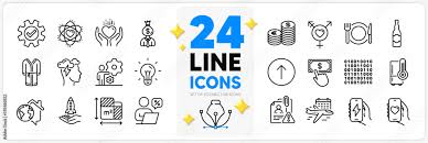 Heart Line Icons Pack For App