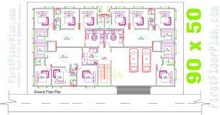 Residential Building Plan In 4500