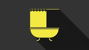 Glowing Neon Line Bathtub With Open