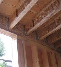 wood beam connections home building