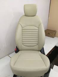 White Leather Car Seat Cover